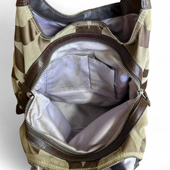 Coach Madison Brown Signature Shoulder Bag - Picture 6 of 8